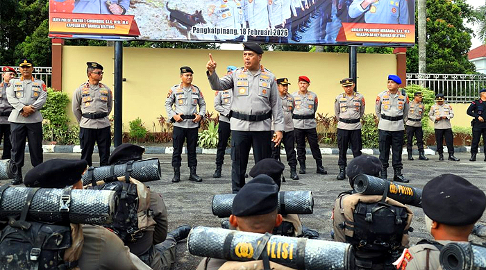 Kapolda Babel Tekankan Integritas dan Solidaritas kepada 53 Bintara Remaja Dit Samapta