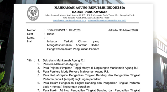 Hati-Hati Modus Oknum Atasnamakan Bawas MA Janji Bisa Urus Perkara!