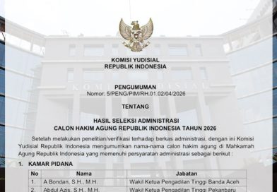 Seleksi Calon Hakim Agung 2026: 139 Peserta Lolos Administrasi, Lanjut Ujian Kualitas Awal Mei