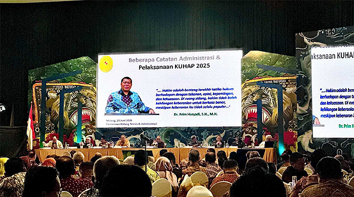 MA Dorong Kepatuhan Prosedural dan Penguatan Administrasi Perkara Pidana