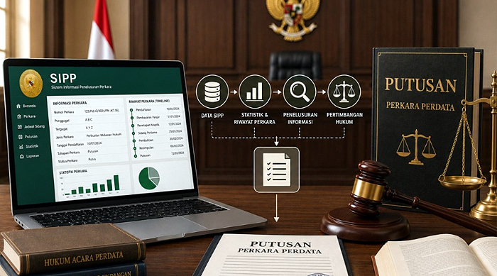 Penggunaan Data SIPP Sebagai Dasar Pertimbangan Hukum dalam Putusan Perkara Perdata