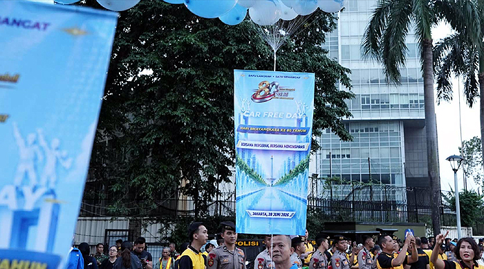 Lewat CFD Hari Bhayangkara Ke-80, Polri Perkuat Kedekatan dengan Masyarakat di Bundaran HI