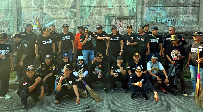 FORKABI Turun Tangan Bersihkan Kampung di Depok, Ajak Warga Bangun Budaya Peduli Lingkungan