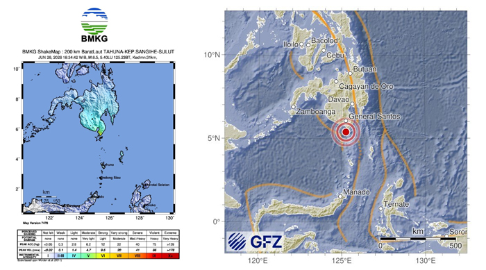 Gempa Tektonik M6,5 Guncang Mindanao, Filipina, BMKG Pastikan Tidak Berpotensi Tsunami