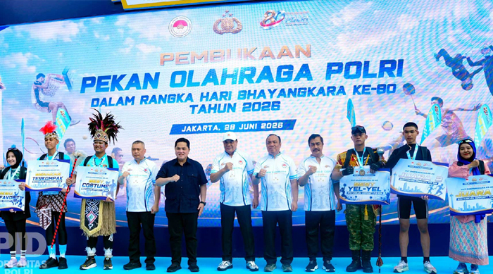 Wakapolri Resmi Buka Pekan Olahraga Polri 2026, Diikuti 6.698 Atlet dan Siapkan Generasi Berprestasi