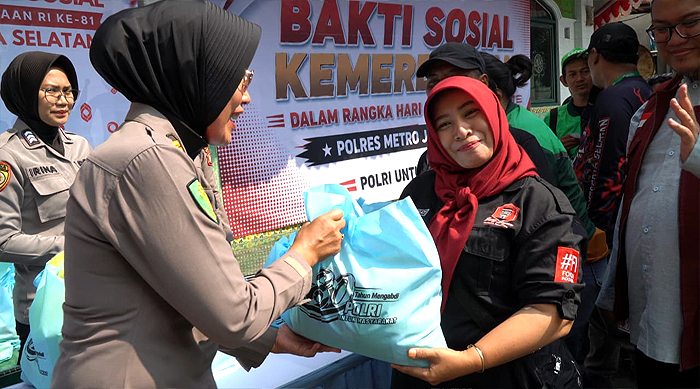 Polres Metro Jaksel Gelar Donor Darah Sambut HUT Ke-81 RI