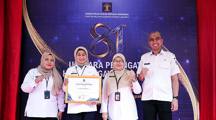 Nilai 98, Jakarta Barat Jadi yang Terbaik dalam Pengelolaan JDIH