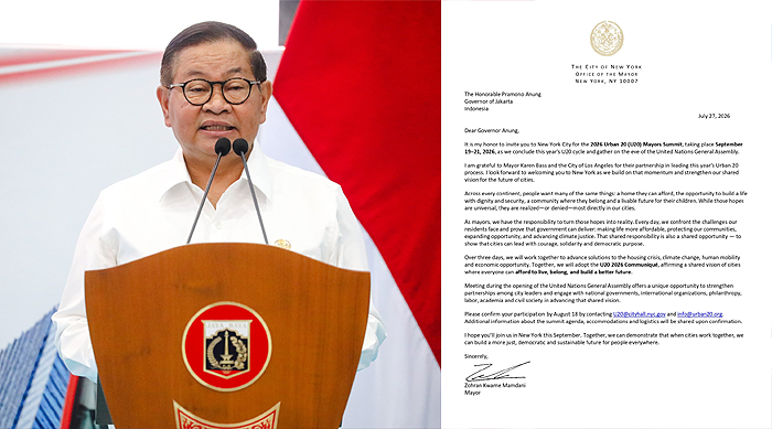Gubernur DKI Jakarta Pramono Anung Penuhi Undangan Wali Kota New York Zohran Kwame Mamdani