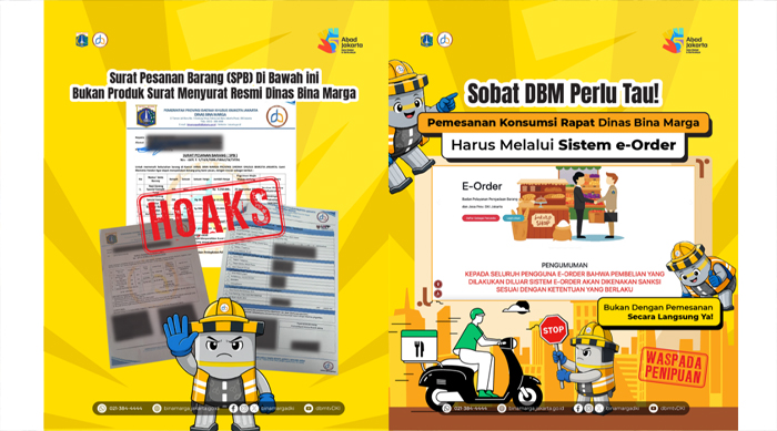Dinas Bina Marga Ingatkan Modus Penipuan Pesanan Catering