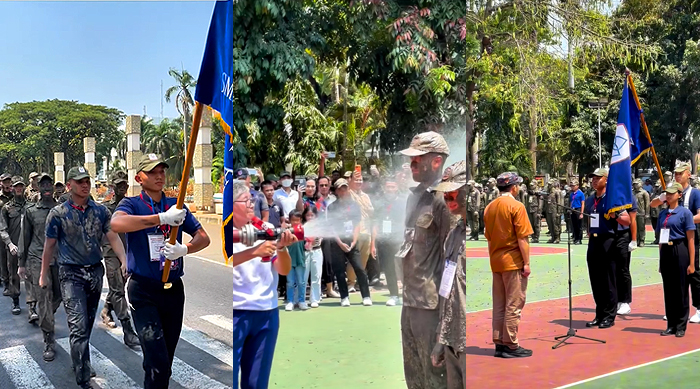 Gelar Prosesi Penyiraman dan Pembaretan, SMA Presiden Tutup MPLS dan PPKD Angkatan 23