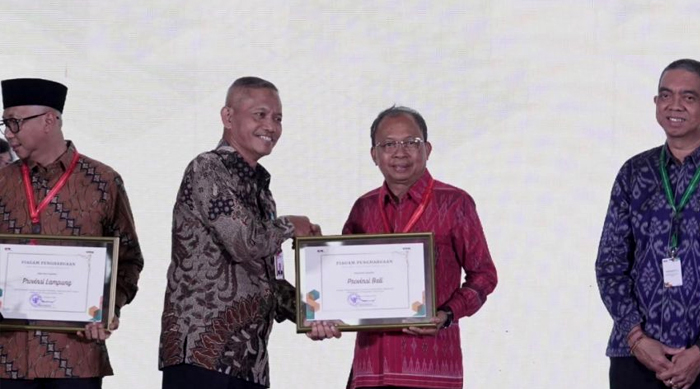 Indeks Integritas 74,08, Bali Terima Penghargaan dari KPK