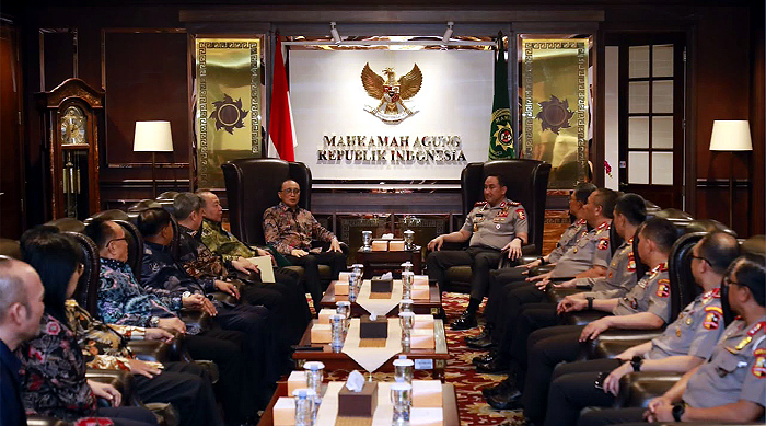 Kapolri Sambangi MA, Perkuat Sinergi Penegakan Hukum