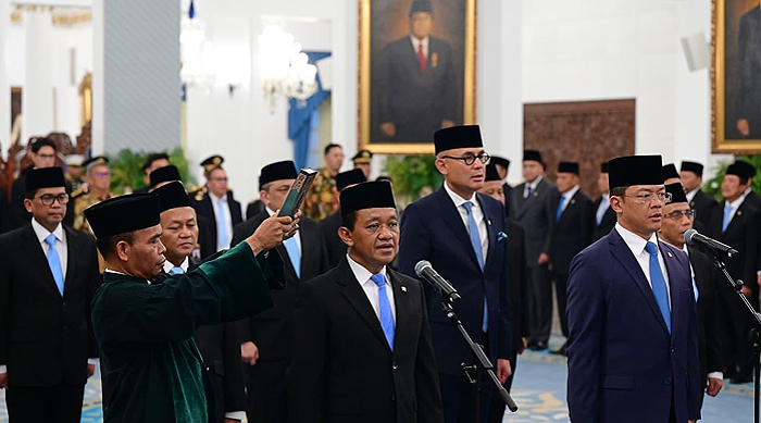 Prabowo Lantik 10 Menteri dan Wakil Menteri Kabinet Merah Putih